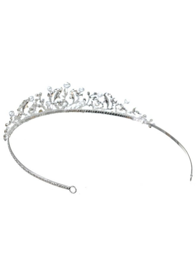 SAMKY Bridal Headpieces Rhinestone Crystal Wedding Tiara For Women Royal Bride Accessories  - Image 3