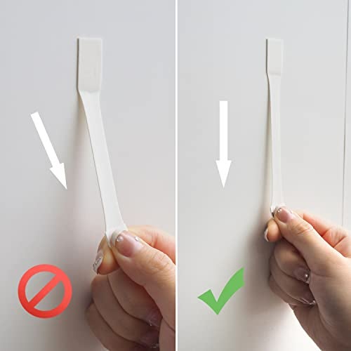 MOVELYST 30 Small Hooks+40 Removable Strips, Clear Wire Utility Hooks with Adhesive Strips Damage-Free, No Tools Wall Hooks for Hanging Heavy Duty, Value Pack - Image 4