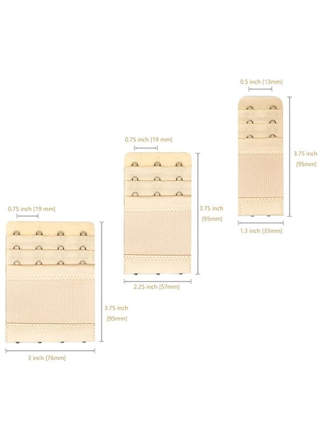 حزمة من 12 قطعة من أشرطة توسيع حمالة الصدر المرنة 2/3/4 خطاف قابلة للتعديل - Image 2