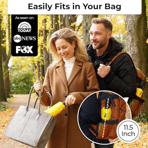 TUMELLA Strongest Windproof Travel Umbrella (Compact, Superior & Beautiful), Small Strong but Light Portable and Automatic Folding Rain Umbrella, Durable Premium Grip, Fits Car and Backpack - Image 2