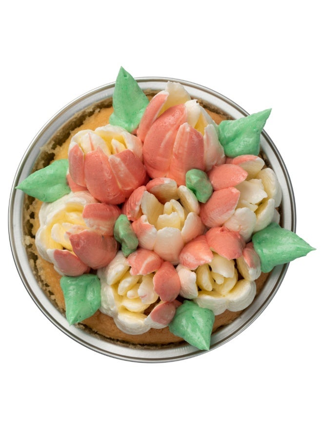 Restaurantware فوهة أنابيب روسية، فوهة تزيين كعكة على شكل توليب - #11، مقاومة للتآكل، فوهة تزيين من الفولاذ المقاوم للصدأ لتزيين الكعك، قابلة للغسل في غسالة الصحون، لتزيين الكب كيك، الكعك، أو البسكويت - Image 2