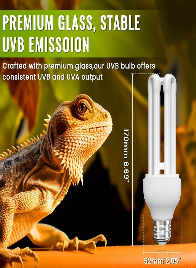 DoRight UVB 5.0 Bulb for Birds Compact Fluorescent Light Bulb E26, UVB 5.0 Bird Light Bulb Compact UVB Lamp Bird Cage UVB Light for Captive Birds, Reptiles - Image 3