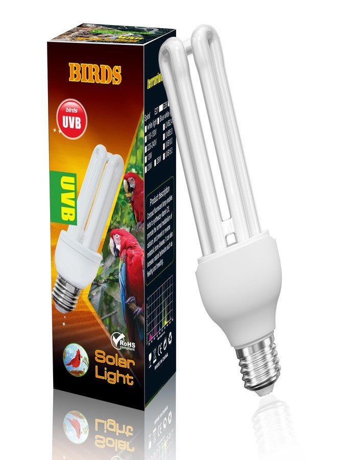 DoRight UVB 5.0 Bulb for Birds Compact Fluorescent Light Bulb E26, UVB 5.0 Bird Light Bulb Compact UVB Lamp Bird Cage UVB Light for Captive Birds, Reptiles - Image 1