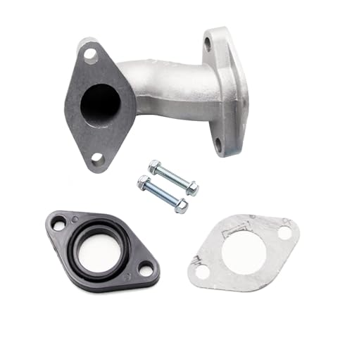 PRO BAT مجموعة مدخل هواء PRO BAT 19 مم/0.75‘’ مع طقم براغي حشوة لمحرك أفقي 50cc 90cc 110cc 125cc دراجة نارية، ATV، كارت، كواد، باجي، فضي - Image 3