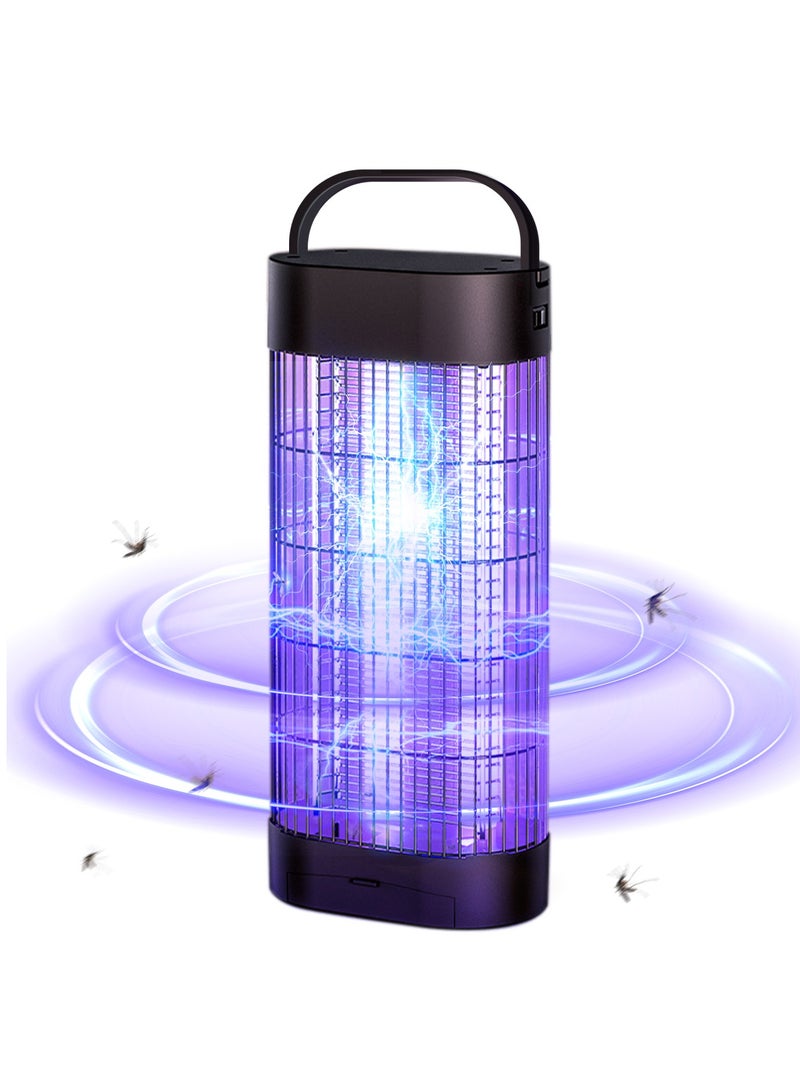 أنيوي مصيدة ذباب،مصباح كهربائي لقتل البعوض، قاتل حشرات كهربائي، صاعق حشرات مع مصباح الأشعة فوق البنفسجية الفيزيائية 20 واط،صاعق كهربائي 3800 فولت،مناسب للمنزل والمطبخ والفناء الخلفي والتخييم - Image 1