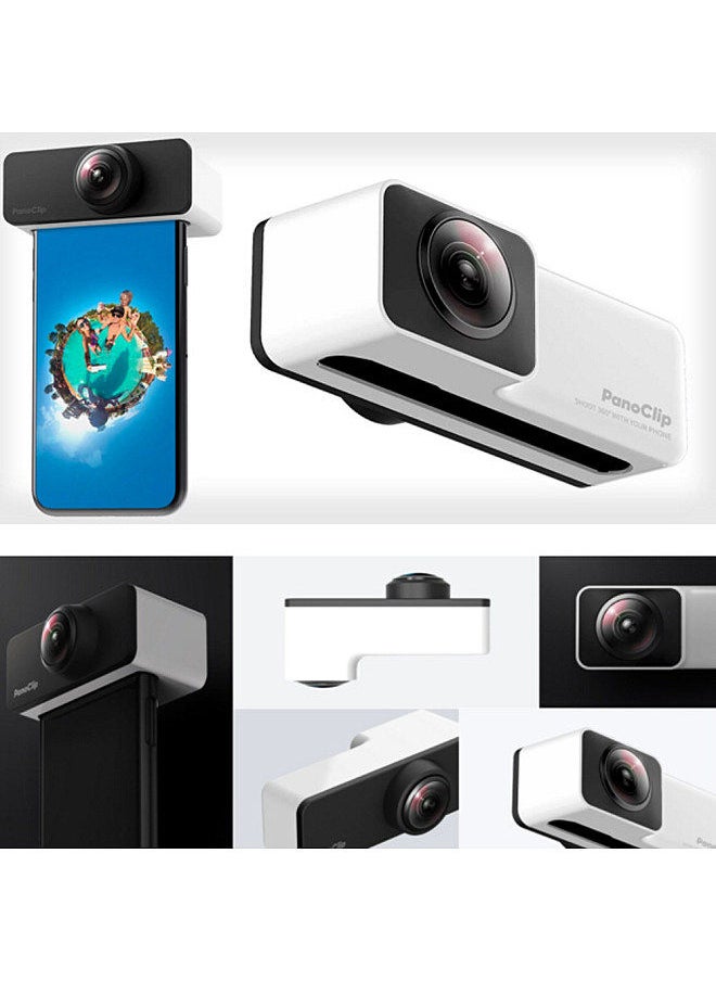 Snap-on 360°Fisheyelens 360 Camera for Apple Photos Mobile Phone Wide Angle Micro Range Headshot Selfie for Iphone 7/8 7P/8P X