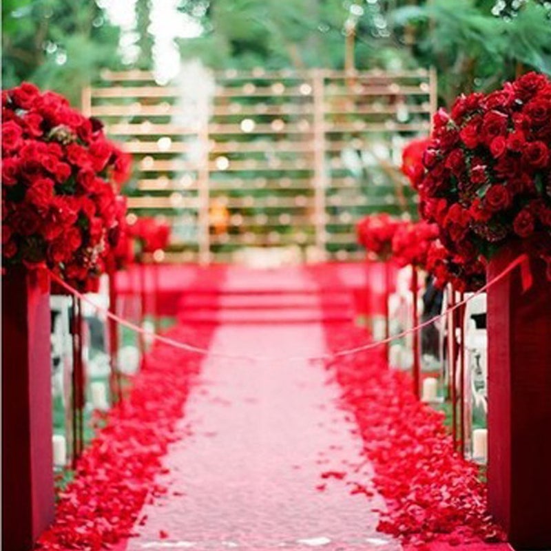 Neo LOONS 1000 Pcs Artificial Silk Rose Petals Decoration Wedding Party Color Red - Image 3
