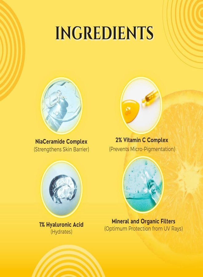 Smartdrops Niacinamide Vitamin C Sunscreen SPF 50+++ PA+++ Broad Spectrum Daily Use Sunscreen Lotion, Smooth Texture, Easy Spread Formula, Face and Body- 60ml (Pack 2) - Image 2
