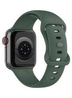 PROMASS Replacement Watchbands For Apple Watch Series 7 41mm/6 & SE & 5 & 4 40mm/3 & 2 & 1 38mm Dark Green 