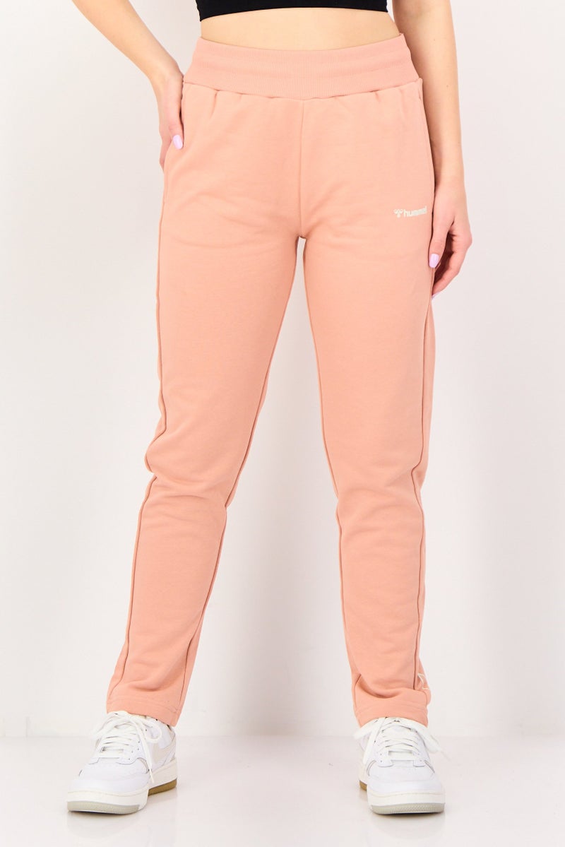 Hummel Women Sportswear Fit Training Sweatpants, Dusty Rose - Image 1