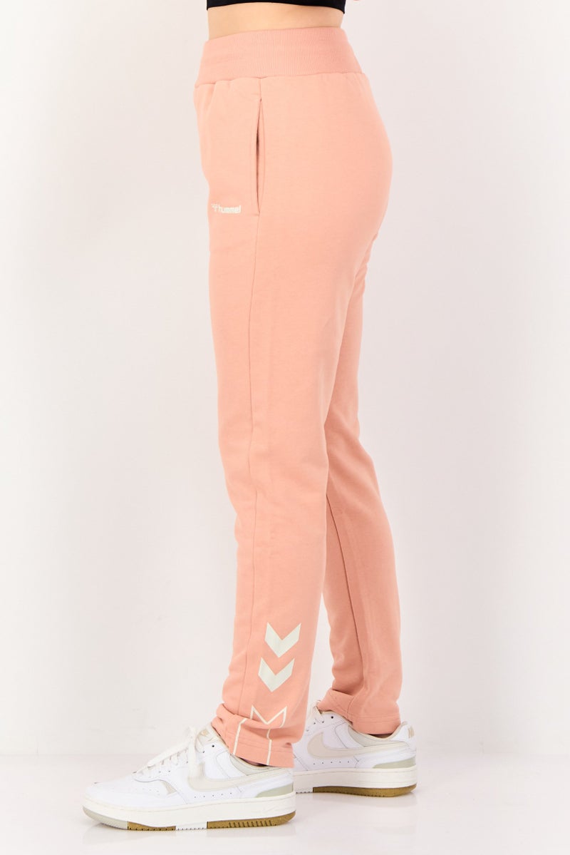 Hummel Women Sportswear Fit Training Sweatpants, Dusty Rose - Image 3
