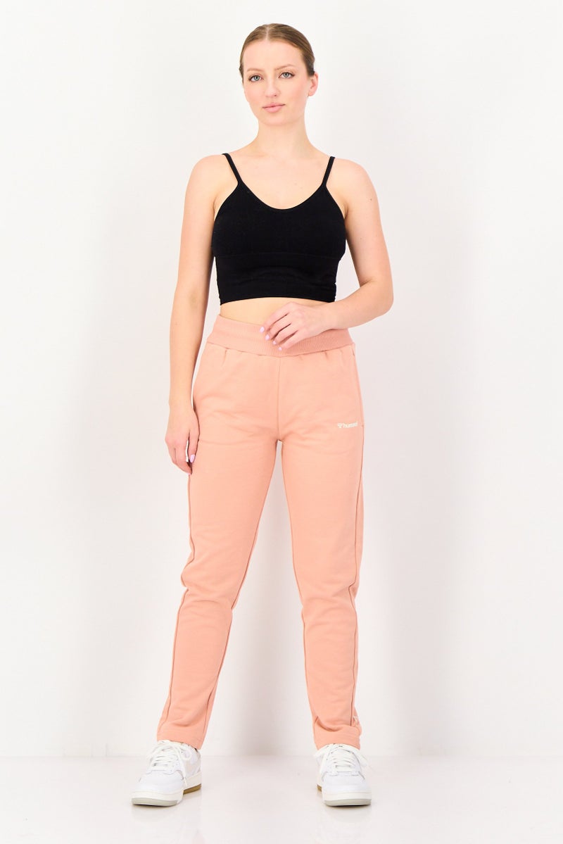 Hummel Women Sportswear Fit Training Sweatpants, Dusty Rose - Image 2