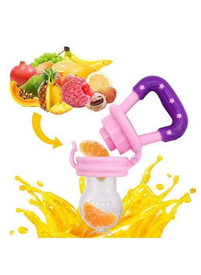 The Little Lookers Fruit Food Feeder Pacifier Nibbler With Silicon Mesh In Box Packing (Pacifier'Pink' & 'Blue') (Pack Of 2)  - Image 5