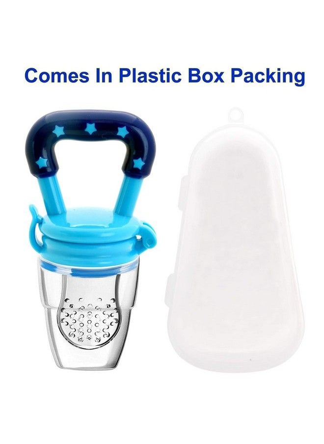 The Little Lookers - Fruit Food Feeder Pacifier Nibbler With Silicon Mesh In Box Packing (Pacifier'Pink' & 'Blue') (Pack Of 2) - Image 1