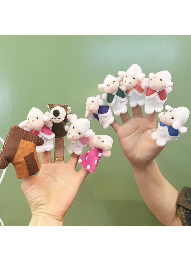 Bluejw 2025 New Cartoon Animal Plush Toy Finger Doll Baby Soothing Finger Doll Panda Rabbit - Image 1