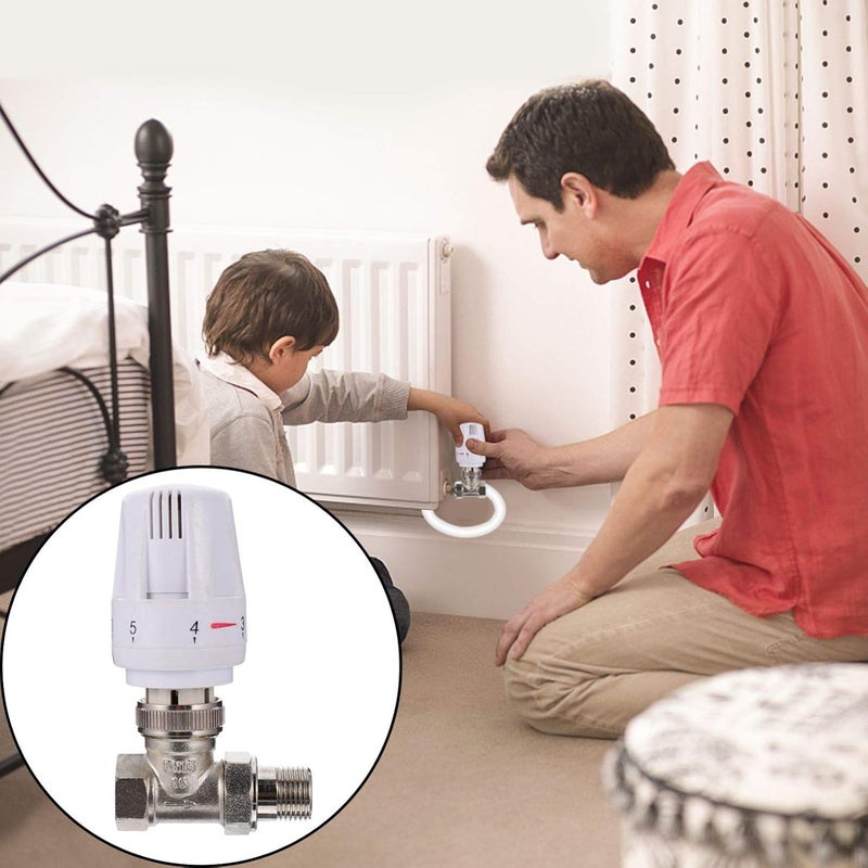 klarako Steam Radiator Valve Thermostatic Radiator Valve Floor Heating Temperature Control Operator - Image 5