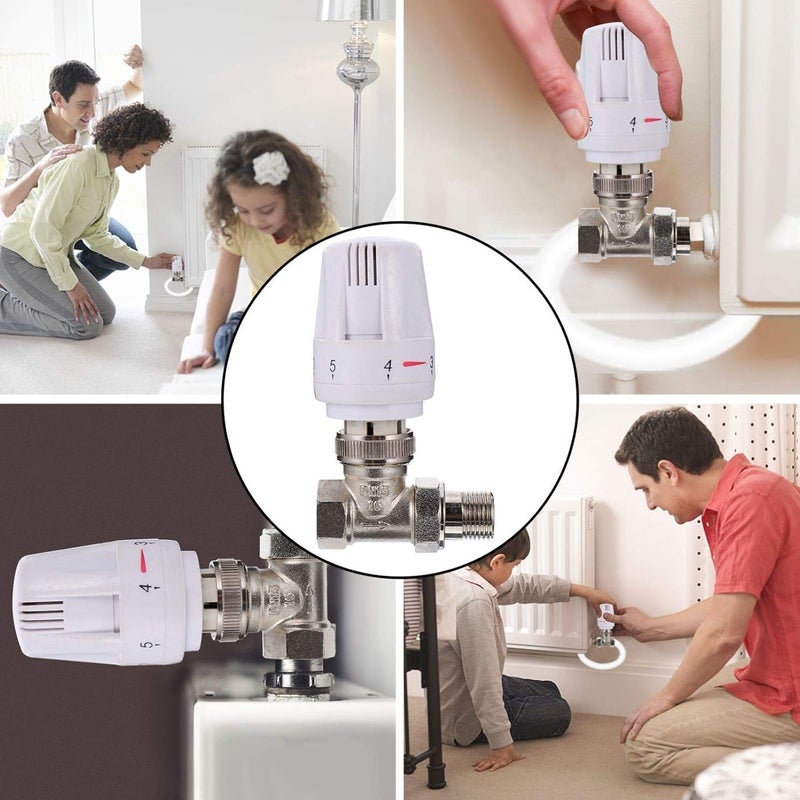 klarako Steam Radiator Valve Thermostatic Radiator Valve Floor Heating Temperature Control Operator - Image 4