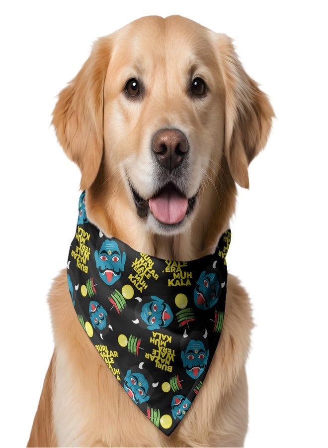 W Brings Buri Nazar Wale Gorgeous Dog Bandana | This Stunning Gorgeous Dog Bandana Scarf is Perfect for Your Dog’s Day Out. One Size Fits All. - Image 1