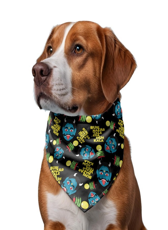 W Brings Buri Nazar Wale Gorgeous Dog Bandana | This Stunning Gorgeous Dog Bandana Scarf is Perfect for Your Dog’s Day Out. One Size Fits All. - Image 3