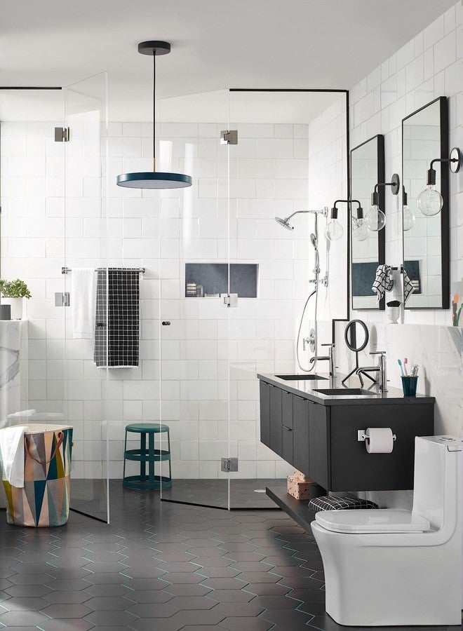 Moen BP1808CH Triva Single-Post Toilet Paper Holder, Chrome - Image 3