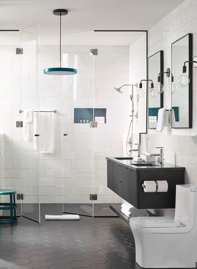 Moen BP1808CH Triva Single-Post Toilet Paper Holder, Chrome - Image 4