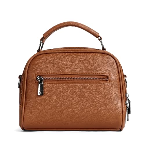 EXOTIC Women Embossed Texture Mini Boxy Design Sling bag for Women (TAN) - Image 5