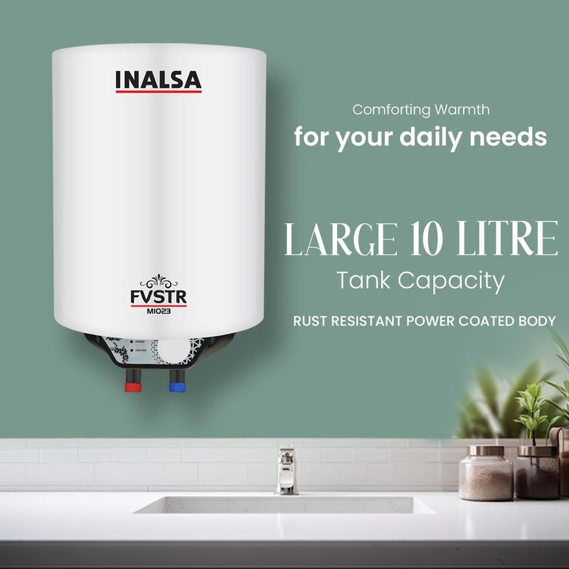 Inalsa INASLA FVSTR M Series 10L 5 Star Rates Storage Water Heater Geyser with Advanced 3 Level SafetySmart Energy Management8 Bar Pressure3 Yr Warranty on Elements 2 Yr on Product  - Image 3