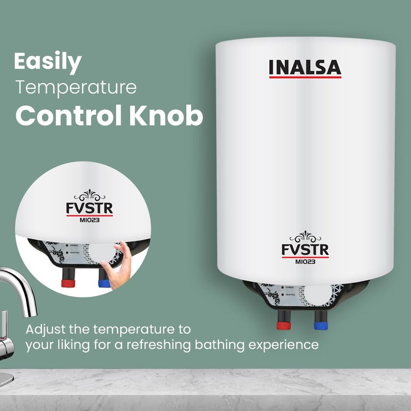 Inalsa INASLA FVSTR M Series 10L 5 Star Rates Storage Water Heater Geyser with Advanced 3 Level SafetySmart Energy Management8 Bar Pressure3 Yr Warranty on Elements 2 Yr on Product  - Image 2