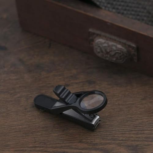 SANTALON Magnifying Nail Cutter with 3X Zoom Lens | Precision Stainless Steel Nail Clipper for Enhanced Visibility Of Eyes | Ideal for Fingernails & Toenails | Professional Nail Care Tool for Seniors & Adults - Image 3