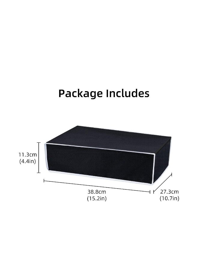Horizontal Dust Cover for PS5 Console, 1680D Oxford Cloth Anti-Scratch Waterproof Dust Case with Back Cable Port for PlayStation 5 Console ( NOT for PS5 Slim )