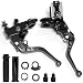 VUOZIP 78 22mm Motorcycle Brake Lever Handlebar Master Cylinder Clutch Levers Left Right Set Hand Grips Handlebar Ends Set for Honda Kawasaki Suzuki Yamaha Black - Image 2