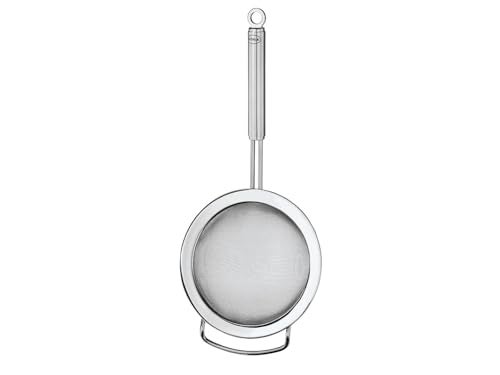 Rösle Stainless Steel Round Handle Kitchen Strainer, Fine Mesh, 9.5-inch, Silver - Image 1