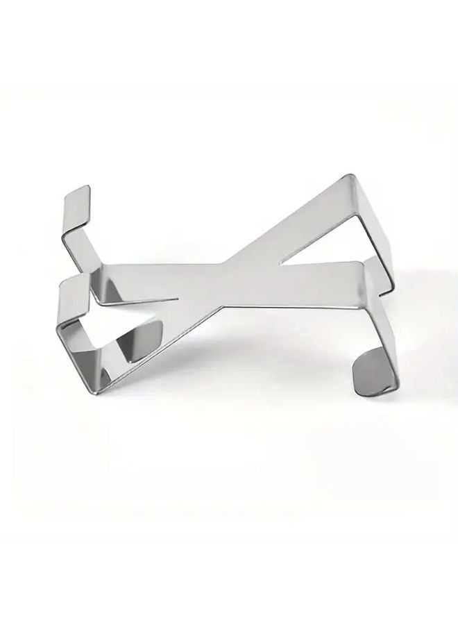 2pcs X Shaped Stainless Steel Over The Door Hooks Multi Functional Bathroom Hangers - Image 4