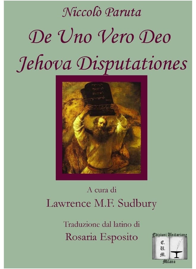 De Uno Vero Deo Jehova Disputationes  - Image 1