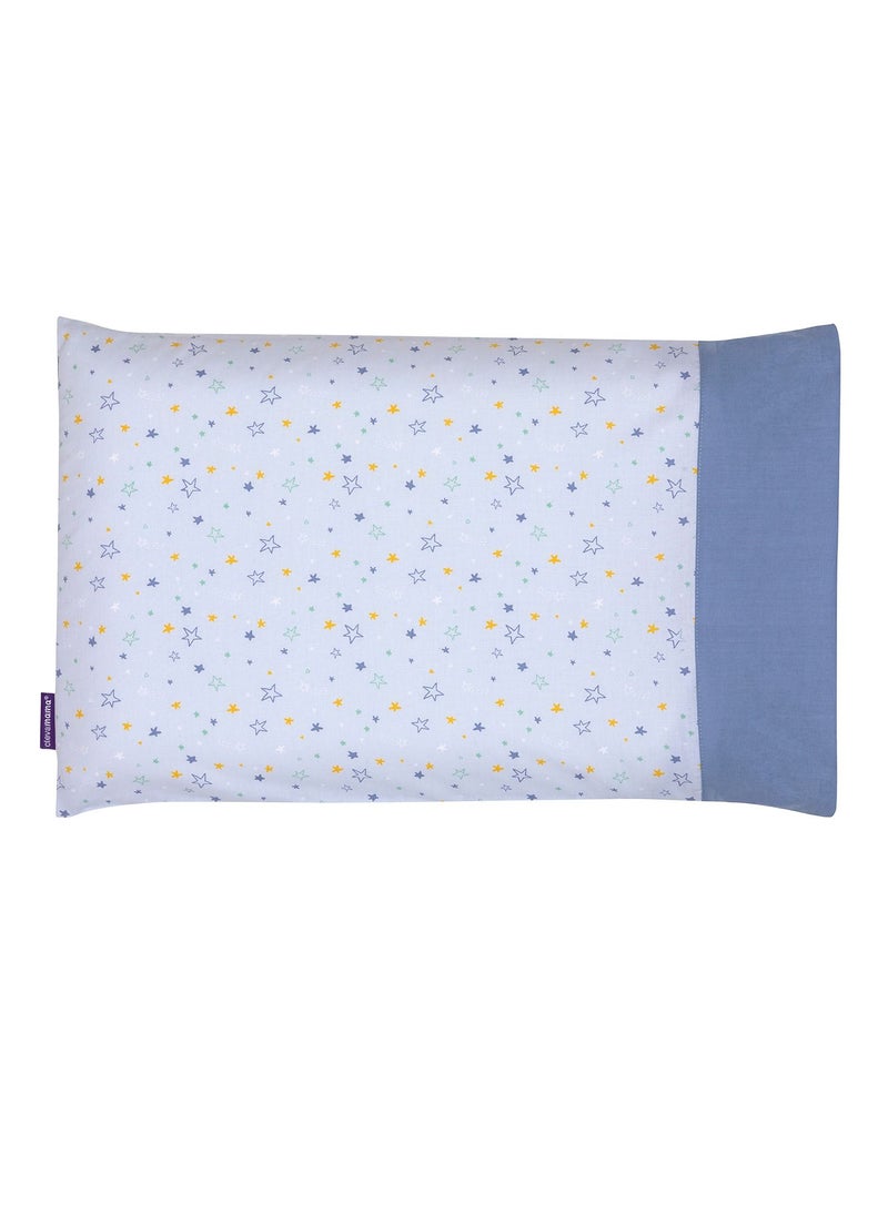 Clevamama - ClevaFoam Pram Pillow Case - Blue - Image 1