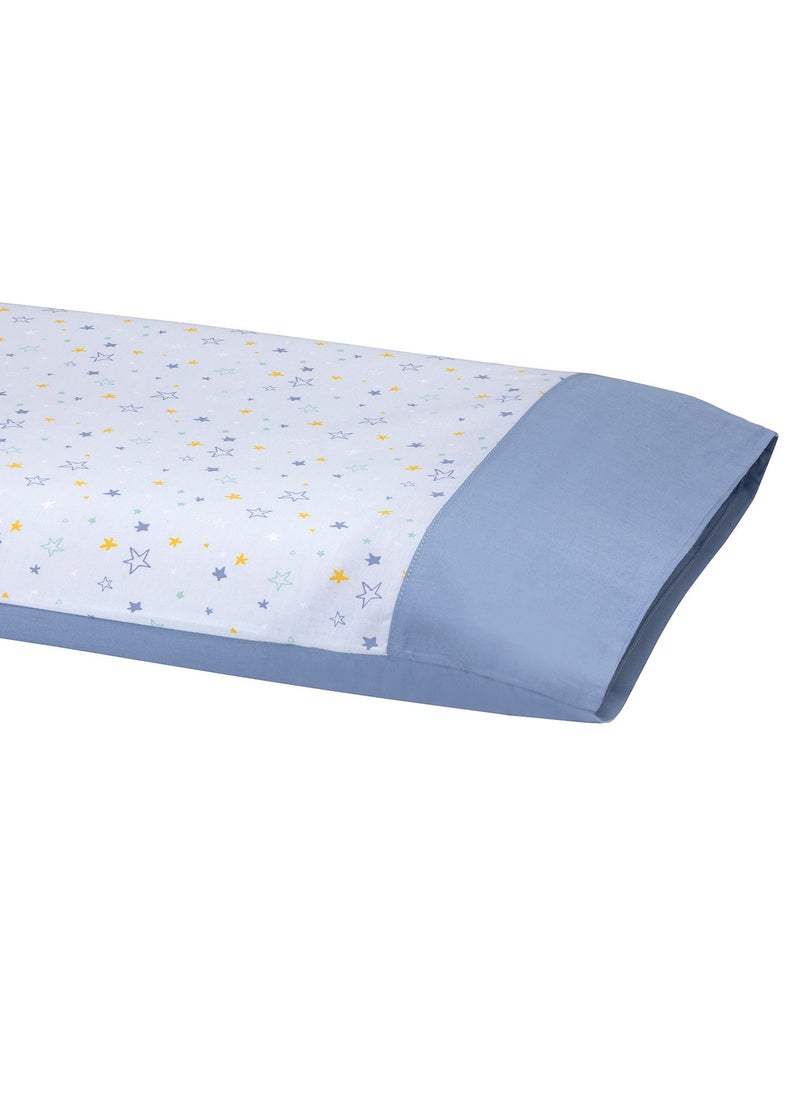 Clevamama - ClevaFoam Pram Pillow Case - Blue - Image 1
