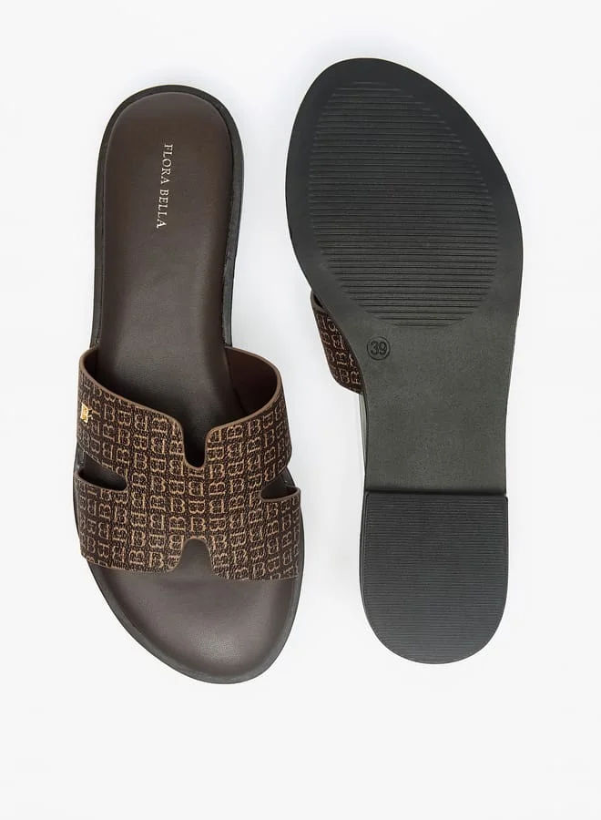 فلورا بيلا من شو إكسبرس Solid Slip-On Slide Sandals