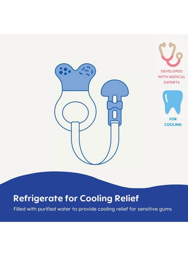 MAM Mini Cooler Teether with Clip, Boy, 2+ Months, 1-Count - Image 2