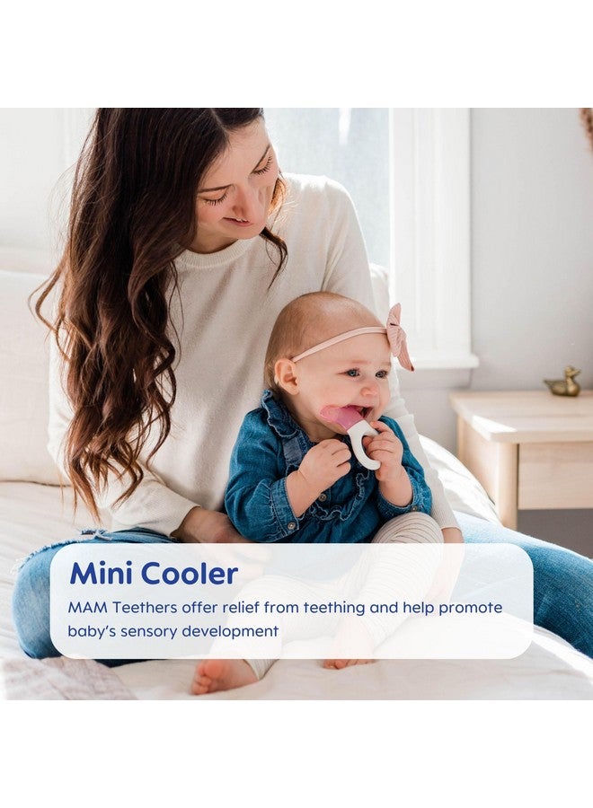 MAM Mini Cooler Teether with Clip, Boy, 2+ Months, 1-Count - Image 1