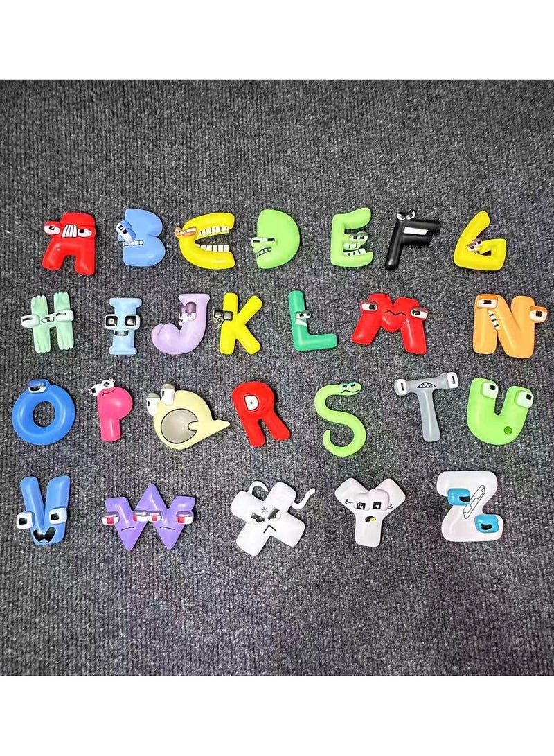 26 English Alphabet Legends Toys Cartoon Dolls Figures Children's Educational Gifts Funny Model Ornaments - Image 1