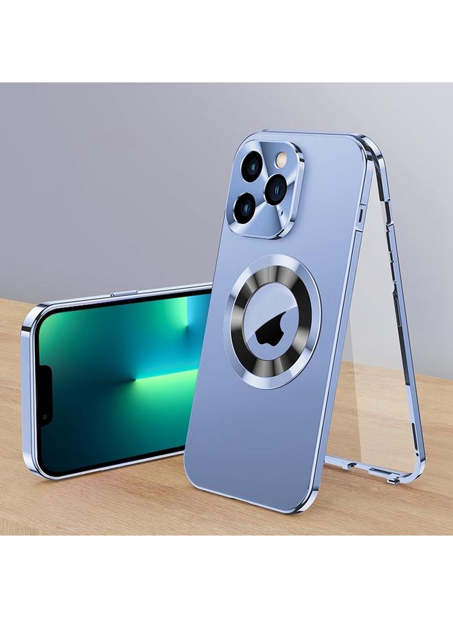 اس-توب جراب هاتف مغناطيسي عالي الدقة من الزجاج المقوى لهاتف iPhone 13 Pro Max - Image 1