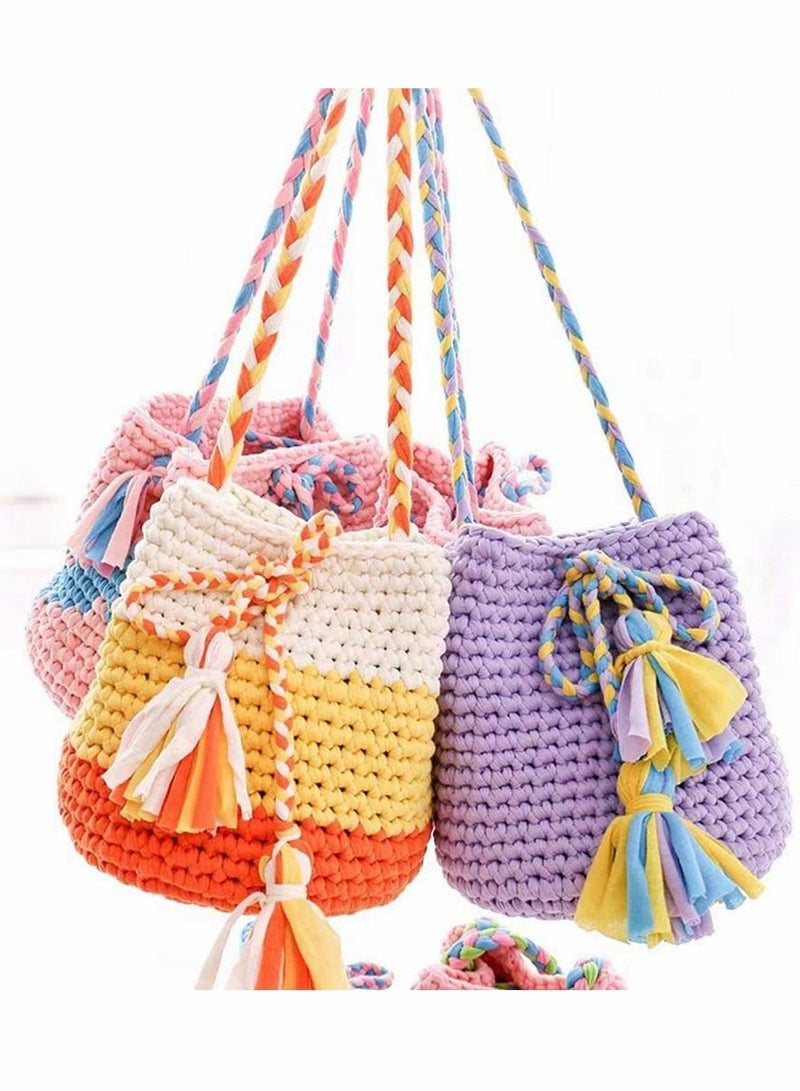 Excefore 4 Pcs PU Leather Knitting Crochet Round Bags Nail Bottom Shaper Pad Insert Cushion Base with Holes for DIY Shoulder Bag Handbag Purse Accessories Making,14x14 cm/5.5x5.5 inch - Image 4