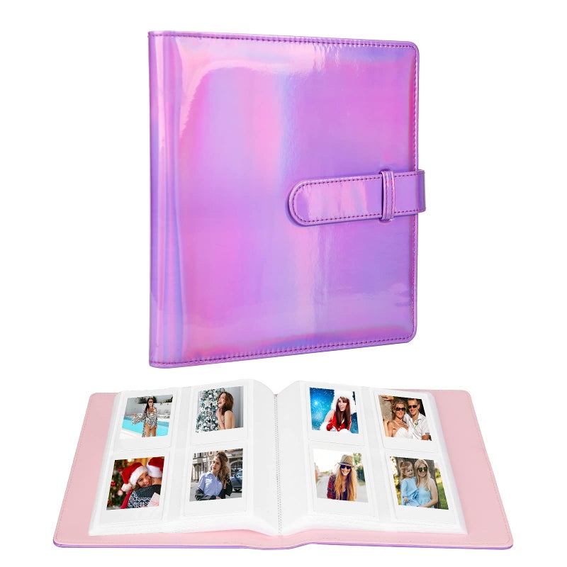 Ruibytree 256 Pockets Mini Photo Album for Fujifilm Instax Mini 12 11 9 40 99 90 8 7 Evo LiPlay Polaroid Snap Instant Cameras & Zip Instant Printer  Kodak 2X3 Film(Magic purple) - Image 1