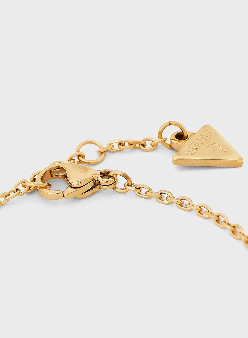 GUESS Pave & 4G Coin Bracelet