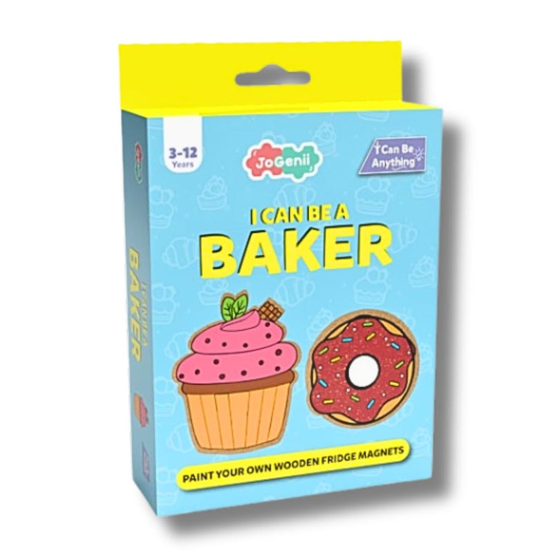 JoGenii I Can Be a Baker Mini DIY Kit Perfect for Kids who Loves Color and Design Fridge Magnets Unique Return Gift a TravelFriendly Craft Activity for Ages 312 Years - Image 1