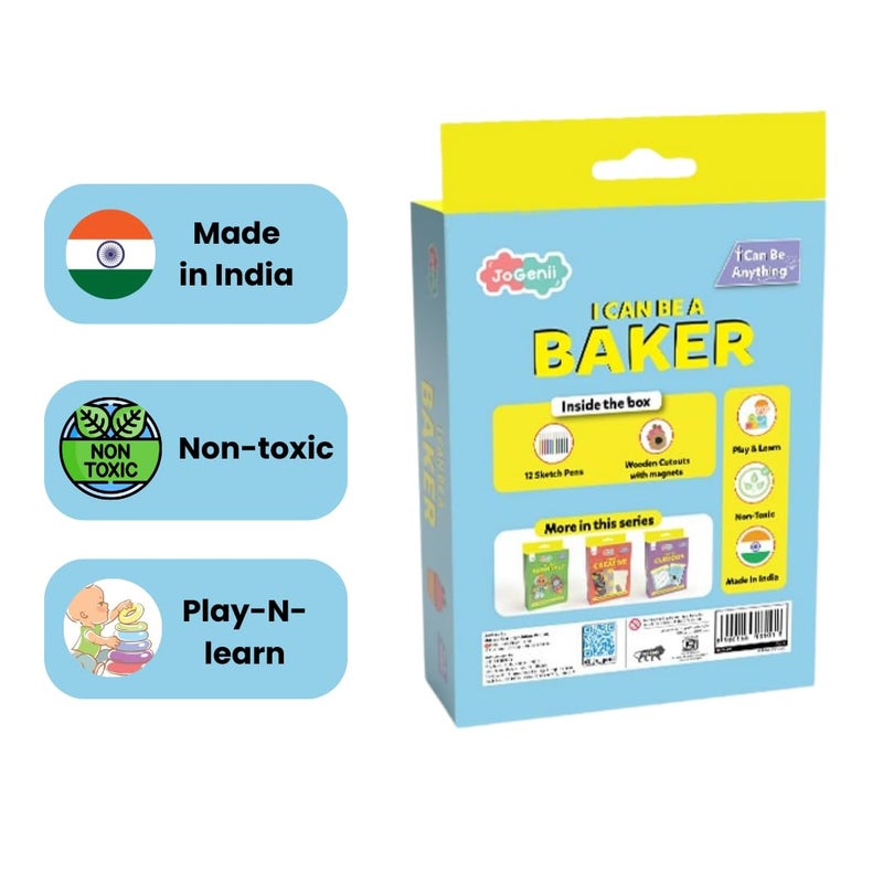 JoGenii I Can Be a Baker Mini DIY Kit Perfect for Kids who Loves Color and Design Fridge Magnets Unique Return Gift a TravelFriendly Craft Activity for Ages 312 Years - Image 4