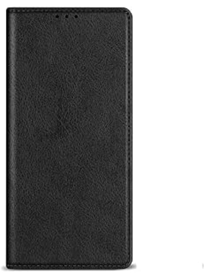 Realme C53 Flip Case PU Leather Magnetic Closure Kickstand Card Holder Shockproof Black