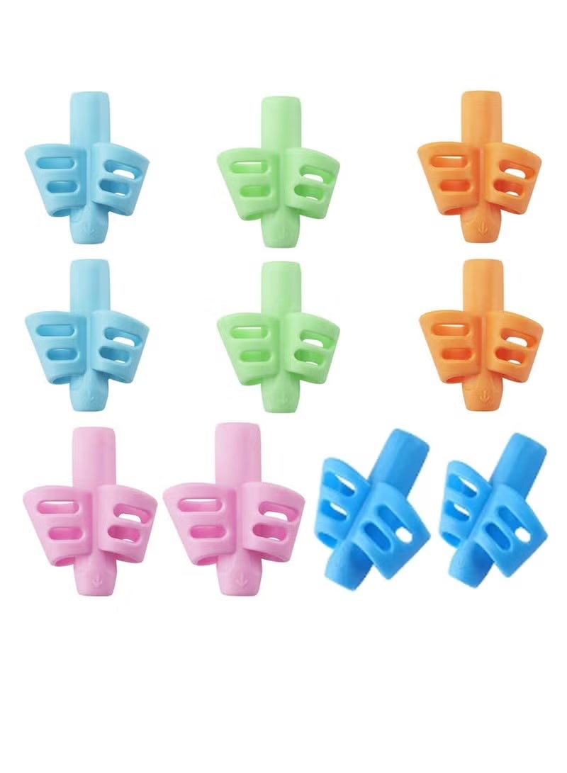 مجموعة من 10 مقابض أقلام رصاص للأطفال، أداة مريحة لتدريب الكتابة، مقبض جل تصحيح القلم للأطفال، الأطفال، مرحلة ما قبل المدرسة - Image 1