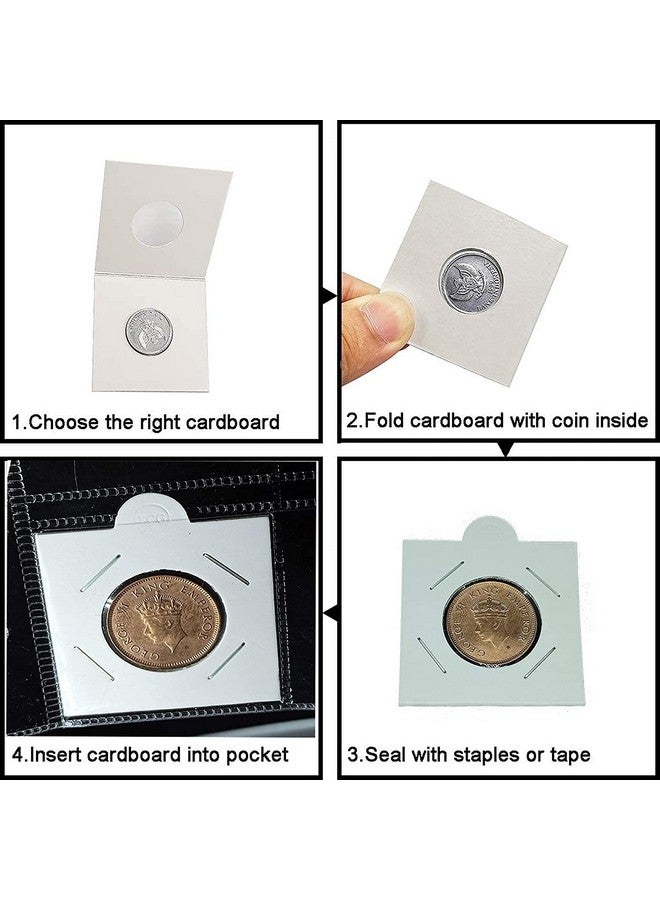 Lewano Cardboard Coin Holders in 5 Assorted Sizes, with Sheets Coin Pocket Pages, for Coin Collection (250PcsHolder+10PcsSheets) - Image 4