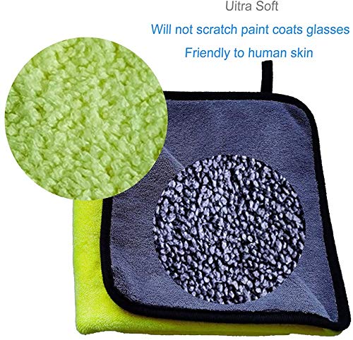 CarFrill Microfiber Cloth Double Layered Cloth 40x40 Cms 2 Piece Towel Set, Extra Thick Microfiber Cleaning Cloths Perfect for Bike, Auto, Cars Both Interior and Exterior., 800 GSM, (2 pcs) - Image 2